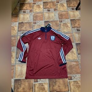 adidas Originals Arsenal 2025/26 Long Sleeve Quarter Zip Training Jacket Size M